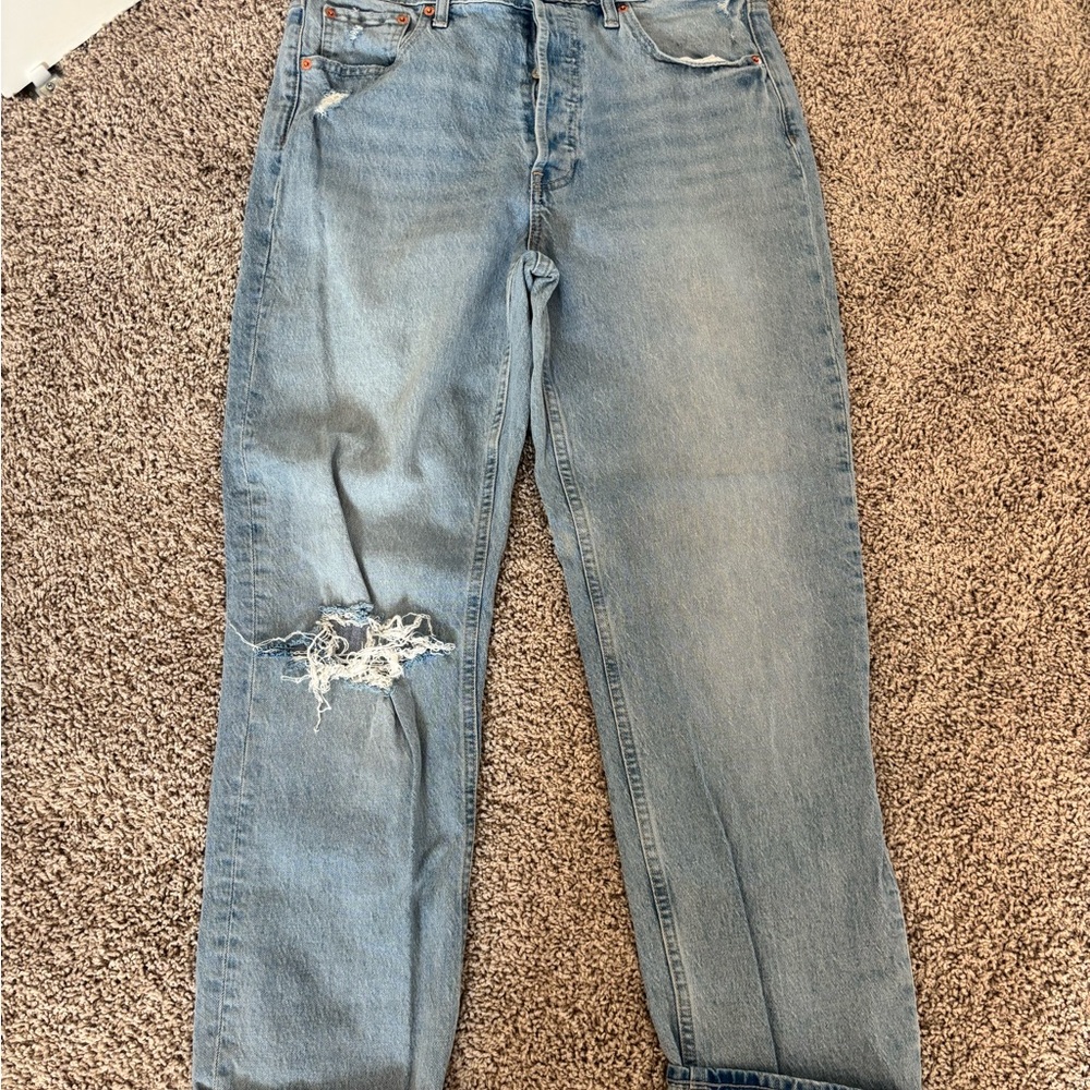 GAP Light Wash “cheeky Straight high rise” Jeans